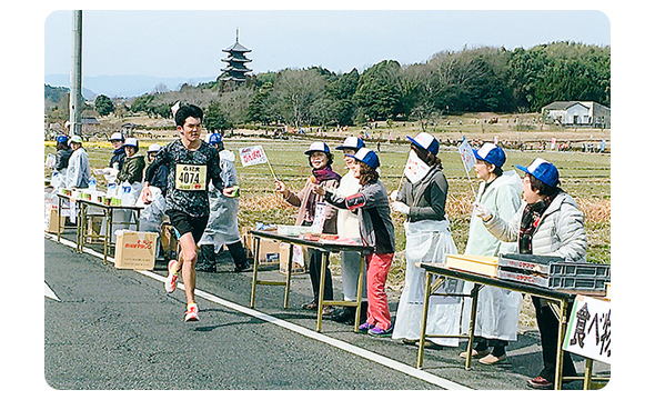 そうじゃ吉備路マラソン大会へ協力